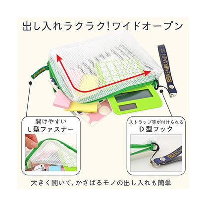 （まとめ） サクラクレパスノータム クリアー A6タイプ マチ付 ブルー UNCM-A6#36 1個 【×3セット】