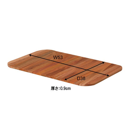 トランクカーゴ 用 テーブルトップ 天板 約幅53×奥行38×高さ0.9cm 木製 ロール式 コンパクト 本体別売 アウトドア キャンプ