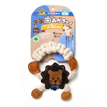 （まとめ） 牛革歯みがきトイ がおん 【×3セット】 （犬用玩具）【代引不可】