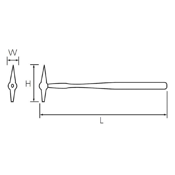 KTC 京都機械工具 点検ハンマ 1/2ポンド 420L UDHT-4 工具 ツール DIY 作業工具