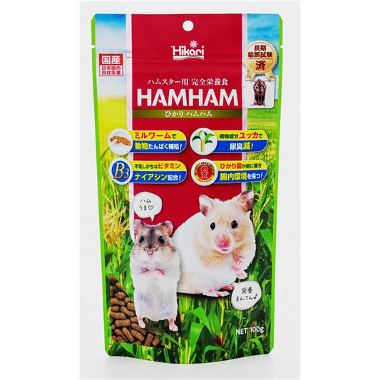 （まとめ）キョーリン ひかり ハムハム 100g ハムスターフード 【×10セット】【代引不可】