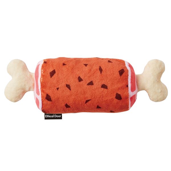 （まとめ）エシカルドア かみぐるみ 骨つき肉【×3セット】 (犬用玩具)【代引不可】