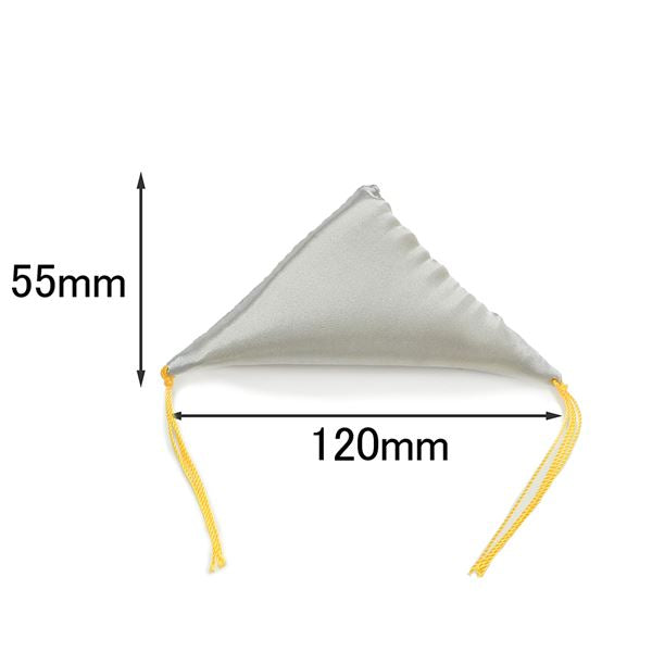 額受けクッション 額受用フトン 三角フトン 銀 〔3個セット〕 額受け座布団 額受クッション 額用クッション