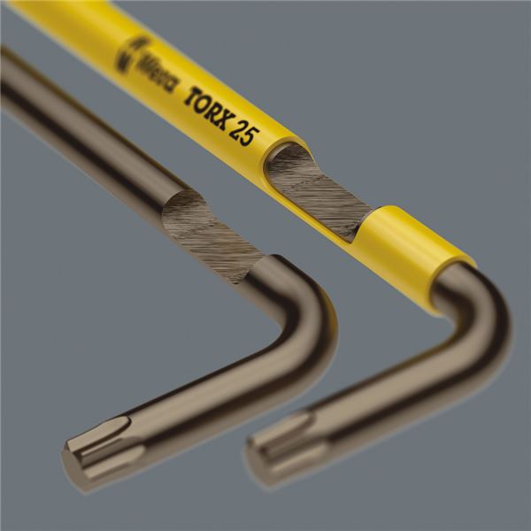 WERA ヴェラ トルクス L型 キーレンチ ロングタイプ 保持機能 スリーブ付 リン酸亜鉛メッキ加工 刃先サイズT30 全長195mm 024478