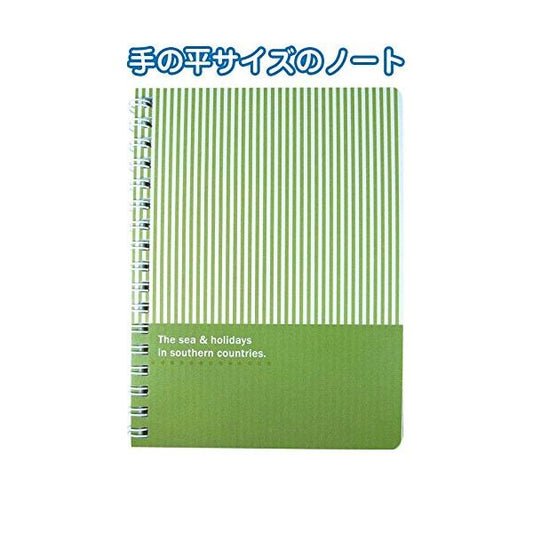 A6 方眼ダブルリングノート50シート日本製 ノス-482G 【10個セット】 32-667