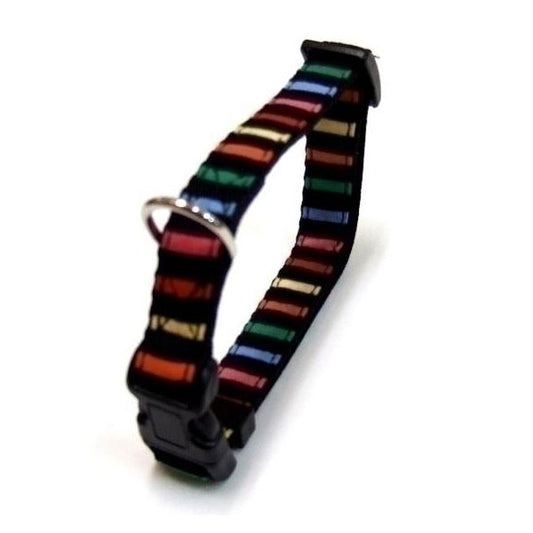 岡野製作所 ストライプカラー #20 マルチブラック【ペット用品】【首輪】【代引不可】