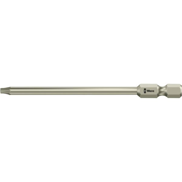 WERA ヴェラ Bore Torx いじり止めトルクスネジ用 ステンレス製 ドライバービット 差込6.35mm 刃先サイズTX10 全長89mm 071089