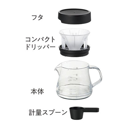 コーヒーサーバーストロン 400 コンパクト ドリッパーセット ホワイト TW-3761