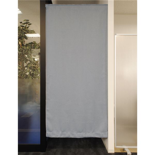 間仕切り カーテン 幅95×丈178cm 1枚 ツイル ブルー 洗える 遮光 目隠し 仕切り リビング ダイニング ベッドルーム