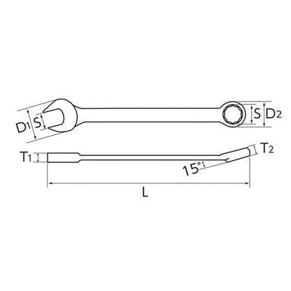 KTC 京都機械工具 コンビネーションレンチ 23mm MS2-23 レンチ 工具 ツール DIY 作業工具