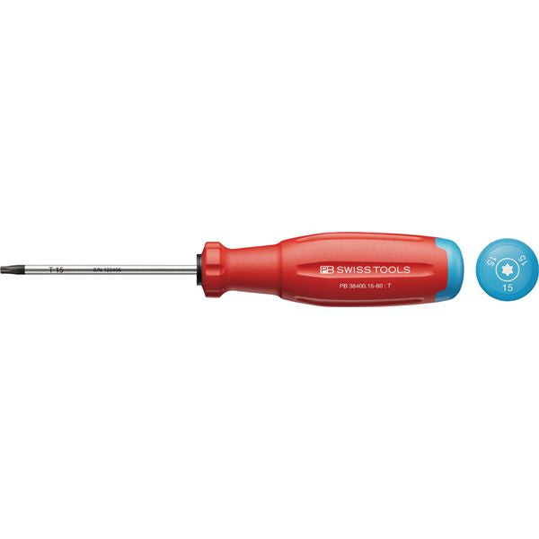 PB SWISS TOOLS ピービースイスツールズ スイスグリップEVO ヘクスローブドライバー T15 軸長80mm 38400.15-80
