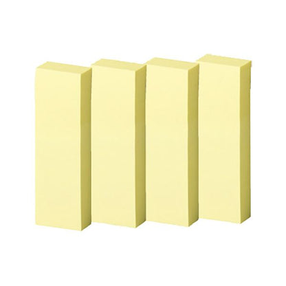 （まとめ） TANOSEE強粘着ふせん 50×15mm パステルカラー・イエロー 1パック（20冊） 【×2セット】