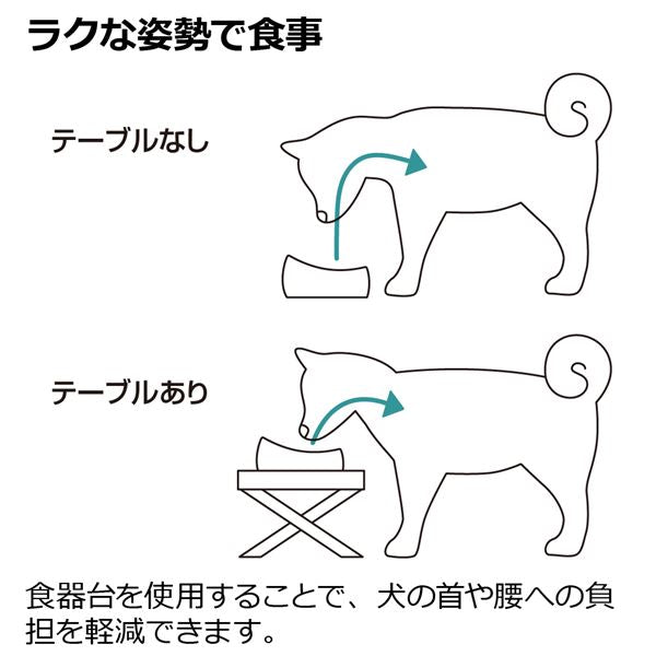 たためる ペットテーブル シングル ベージュ 犬用食器 犬用品 ペット用品【代引不可】