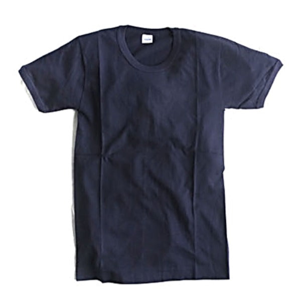 イタリア軍 放出 マリーン スリムフィット Tシャツ 6 XS相当 ネイビー 綿混 未使用 デッドストック ミリタリーウェア 伊軍