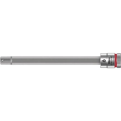WERA ヴェラ 差込角1/4DR Hex-Plus 保持機能付き ビットソケット 先端サイズ6mm 全長100mm 003338 工具 ツール DIY 作業工具