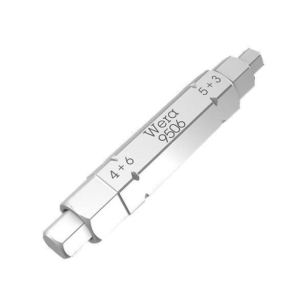 WERA ヴェラ 六角穴付きネジ用 4 in 1 ドライバービット 差込6.35mm 刃先サイズ3・4・5・6mm 全長37mm 073201 工具 ツール