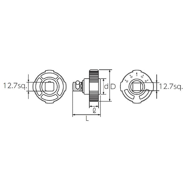 KTC 京都機械工具 12.7SQ クイックスピンナ BE4-Q 工具 ツール DIY 作業工具