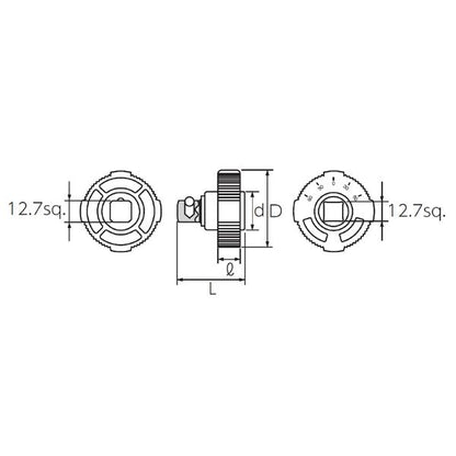 KTC 京都機械工具 12.7SQ クイックスピンナ BE4-Q 工具 ツール DIY 作業工具