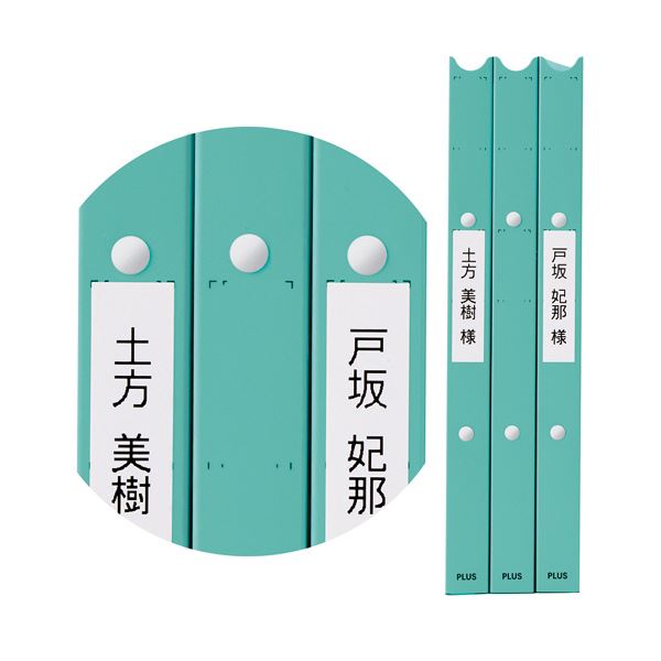 （まとめ） プラス たすけあ利用者カルテ リングファイル 厚幅 A4タテ 背幅33mm ブルー FL-808RF-BL 1冊 【×2セット】