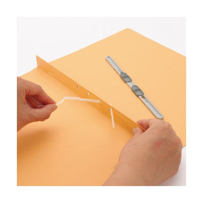 （まとめ） ライオン事務器フラットファイル（環境） 樹脂押え具 A3ヨコ 150枚収容 背幅18mm 黄 A-597KA3E 1冊 【×5セット】