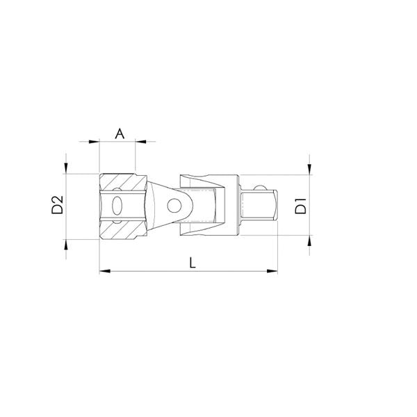 SIGNET シグネット 13558 1/2DR スプリング付 ユニバーサルジョイント 工具 ツール DIY 作業工具 道具