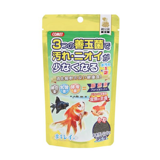 （まとめ）金魚の主食 納豆菌 小粒 90g 金魚用フード 【×10セット】【代引不可】