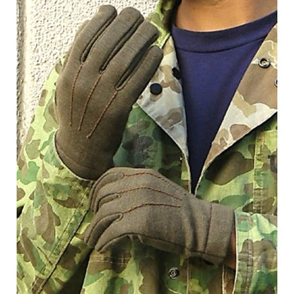 イタリア軍 放出 A.M.I グローブ 手袋 3 M オリーブ ウール 裏起毛 伊軍 未使用 デッドストック ミリタリーウェア 軍モノ